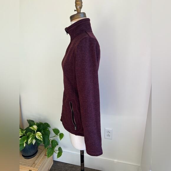 MCKINLEY WOMENS FLEECE ZIP JACKET MAROON SIZE SMALL - Picture 6 of 9